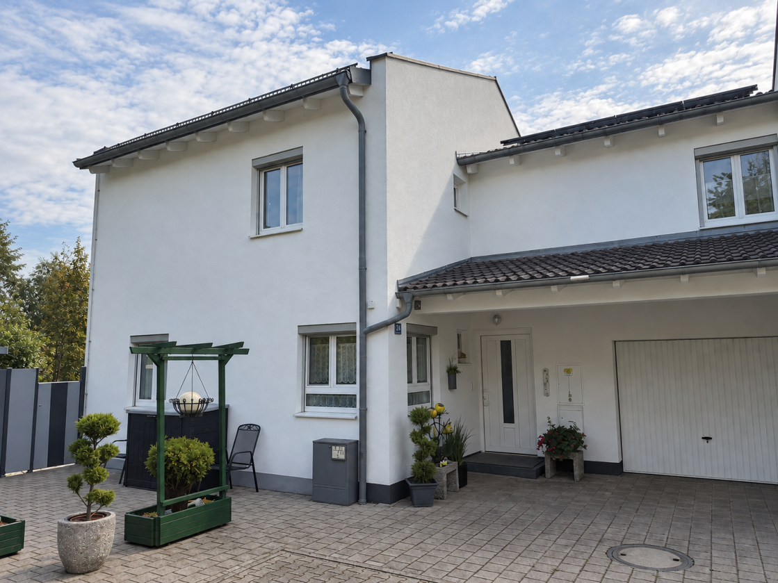 Wohnen am Wasser – gepflegtes Reiheneckhaus mit besonderem Gartenflair, 84030 Ergolding, Reihenendhaus
