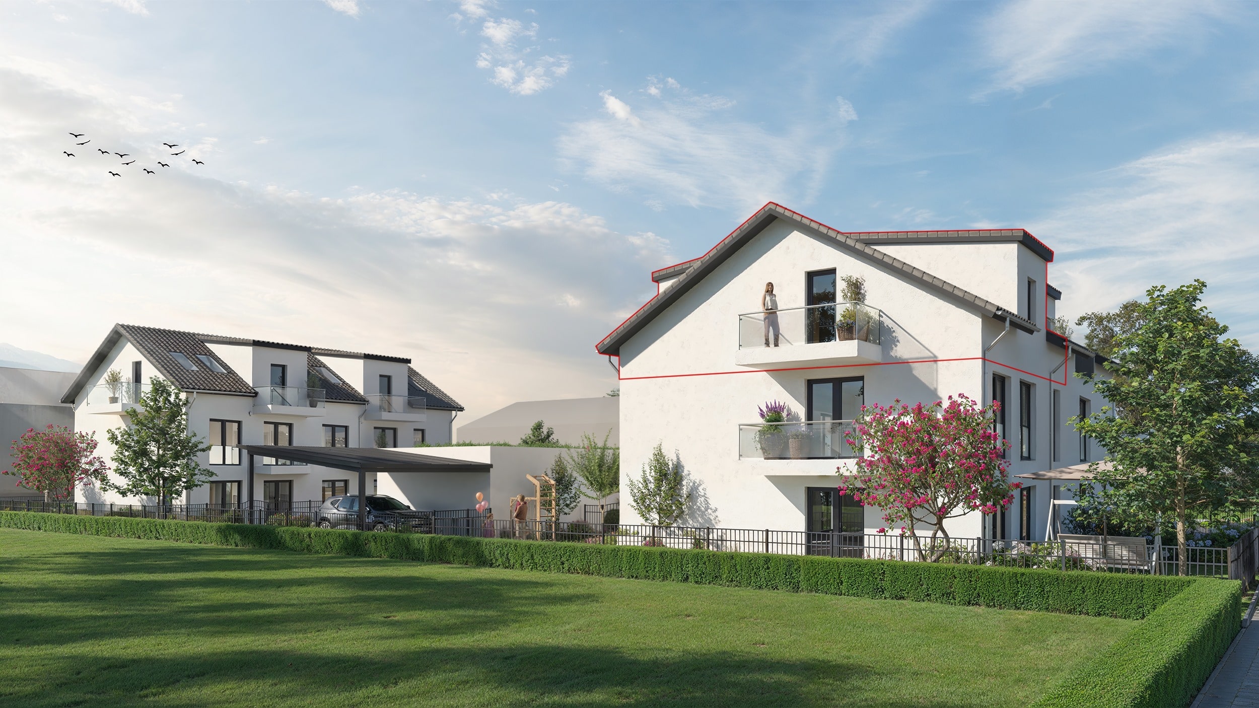 Attraktive Dachgeschosswohnung mit : 2 Zimmern und großzügigem Balkon, 80935 München, Dachgeschosswohnung
