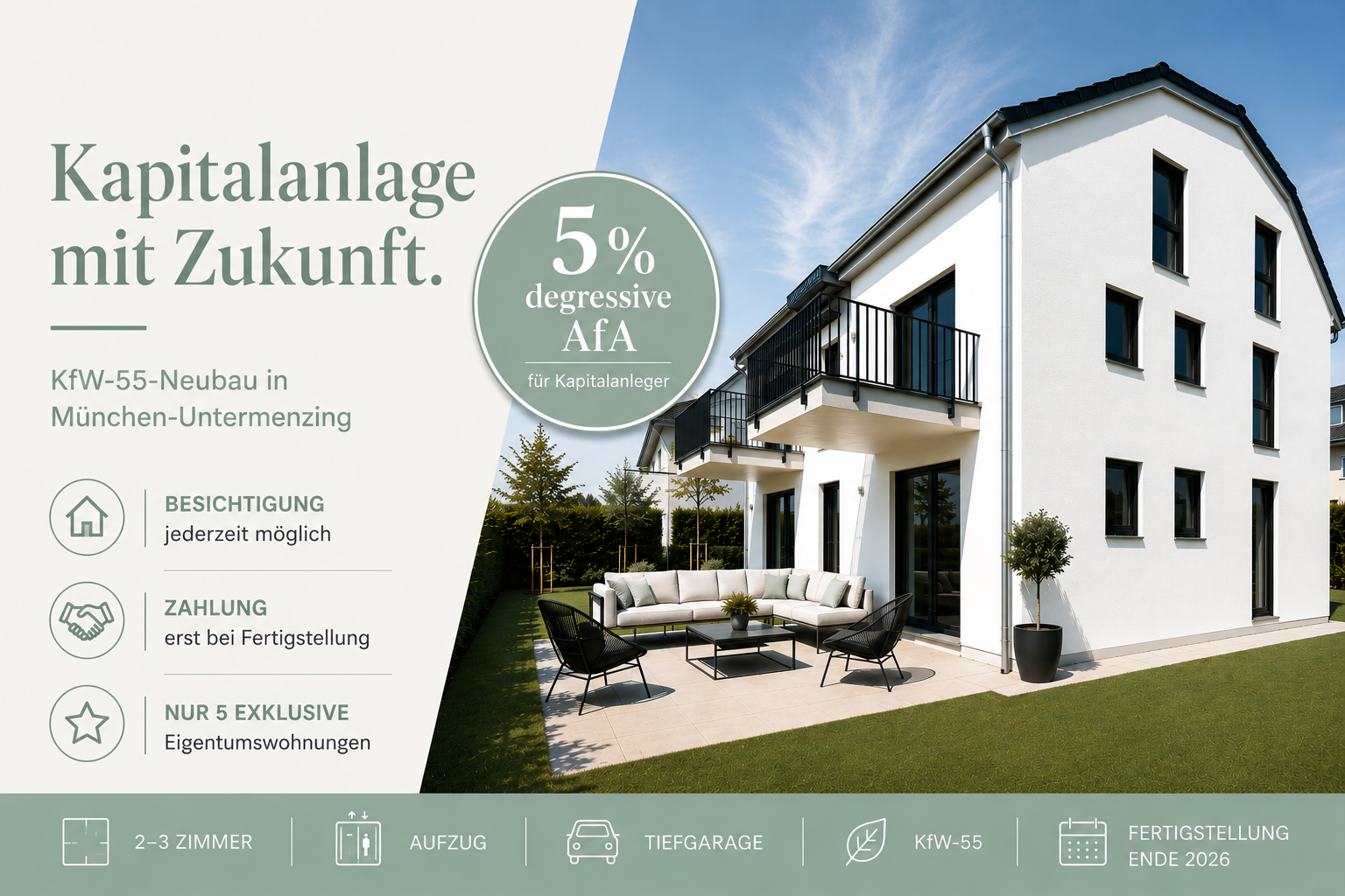 JETZT BESICHTIGEN!!! 3-Zimmer Dachgeschosstraum mit Dachterrasse!!!, 80999 München, Dachgeschosswohnung